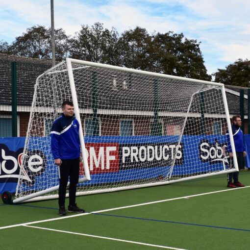 9v9 Academy Self Weighted Rollaway Goal (16ft x 7ft) – PAIR - Image 11
