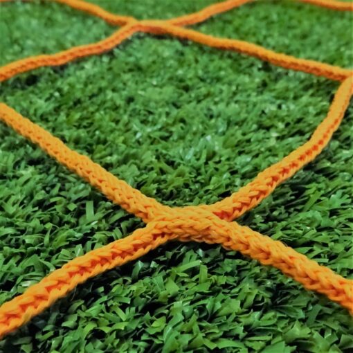 4mm Heavy Duty Goal Net - Orange (Pair) - Image 2